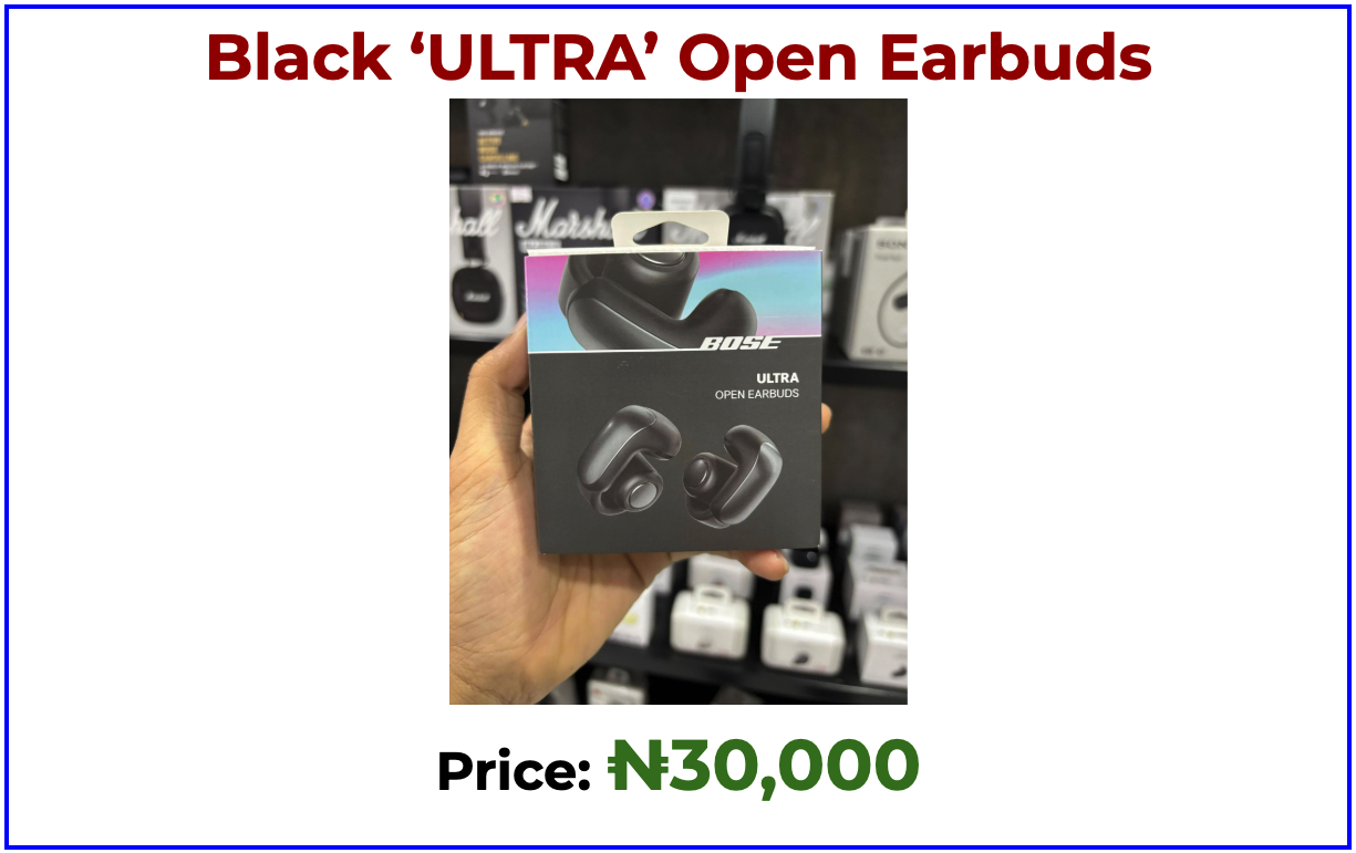Black ‘ULTRA’ Open Earbuds