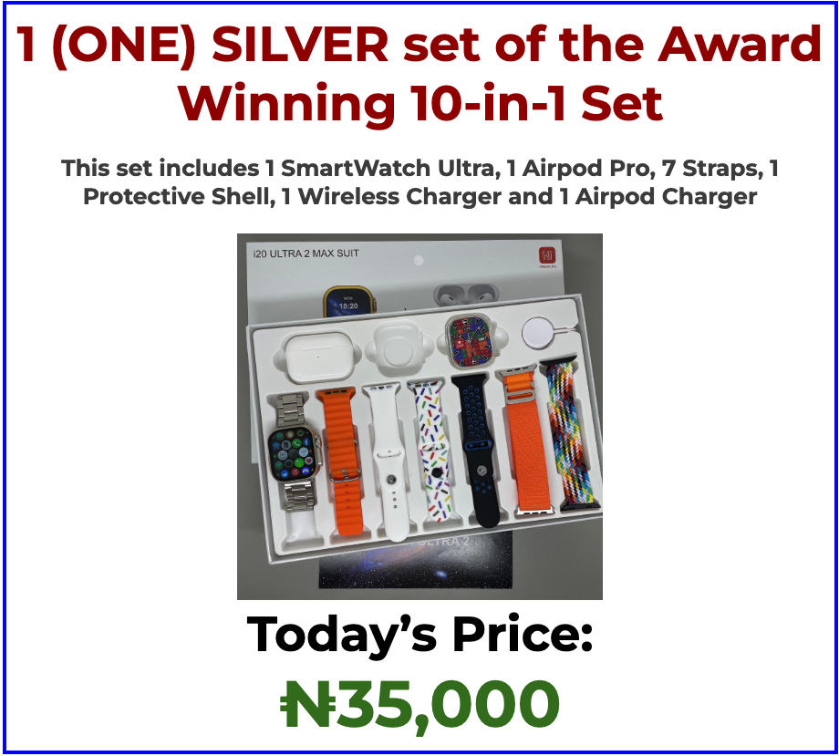 SILVER set of the Award Winning 10-in-1 Set