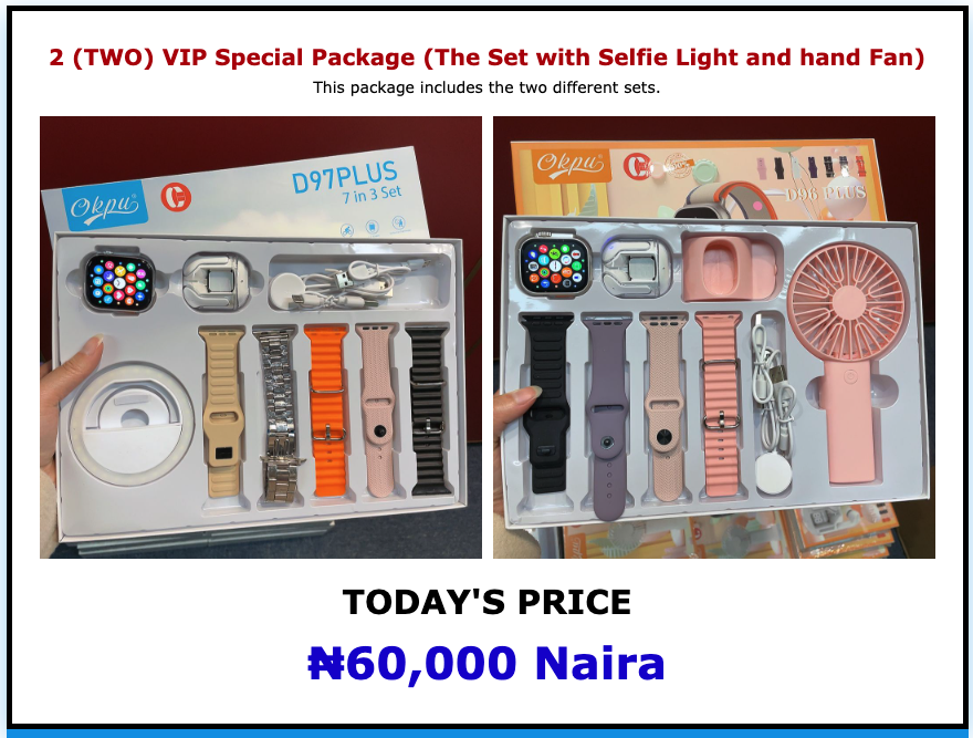 VIP Special Package (The Set with Selfie Light and hand Fan)