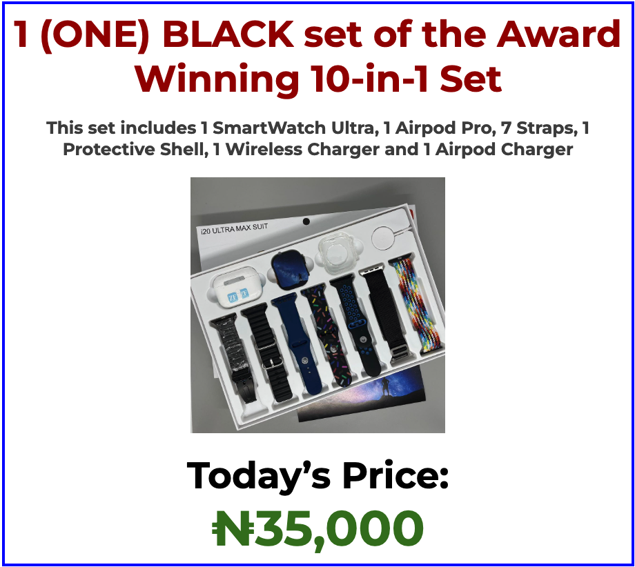 BLACK set of the Award Winning 10-in-1 Set