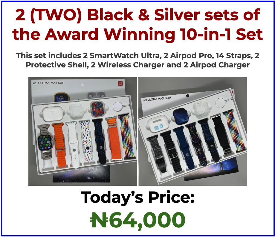 Black & Silver SETs of the Award Winning 10-in-1 Set