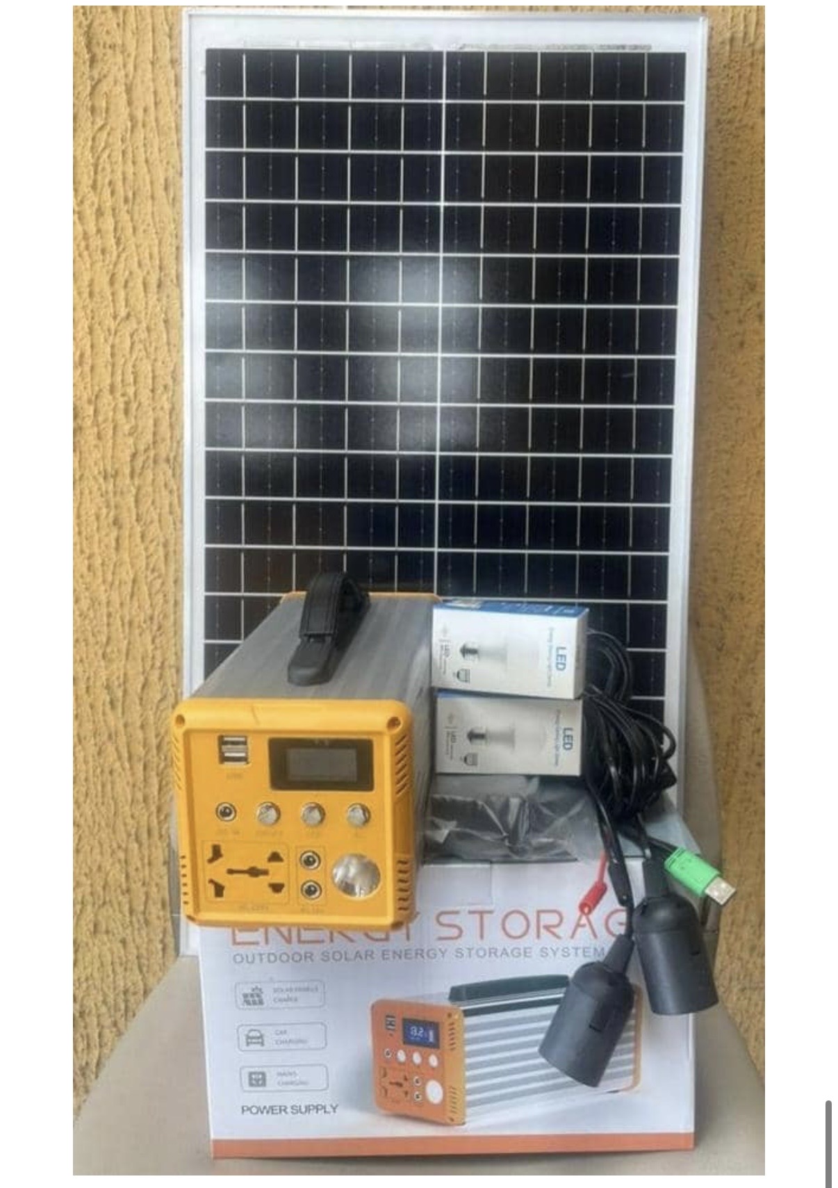 (TWO) 300w Solar Generator + 2 Solar Panel