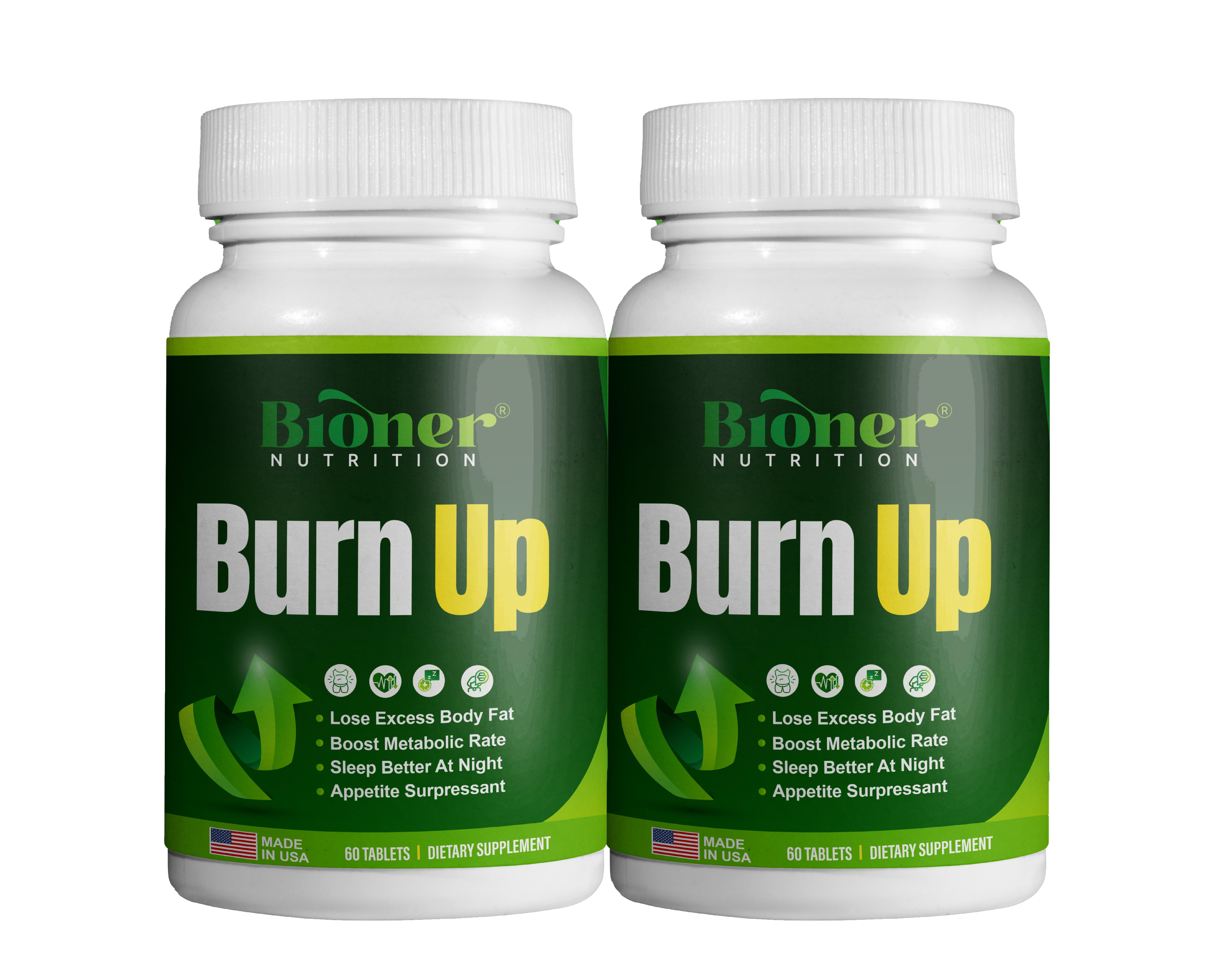 2 BOTTLES OF BURNUP CAPSULE