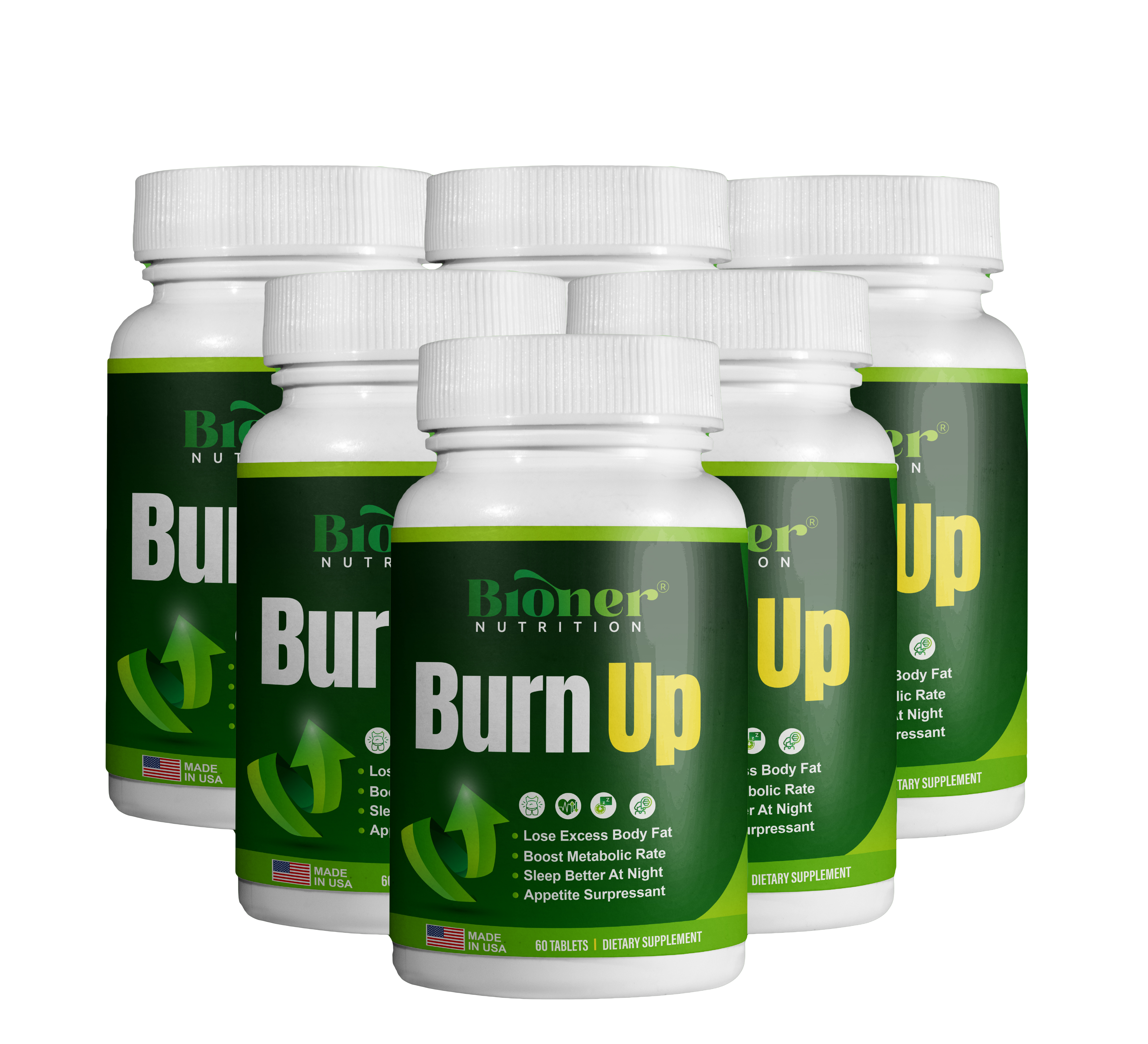 6 BOTTLES OF BURNUP CAPSULE