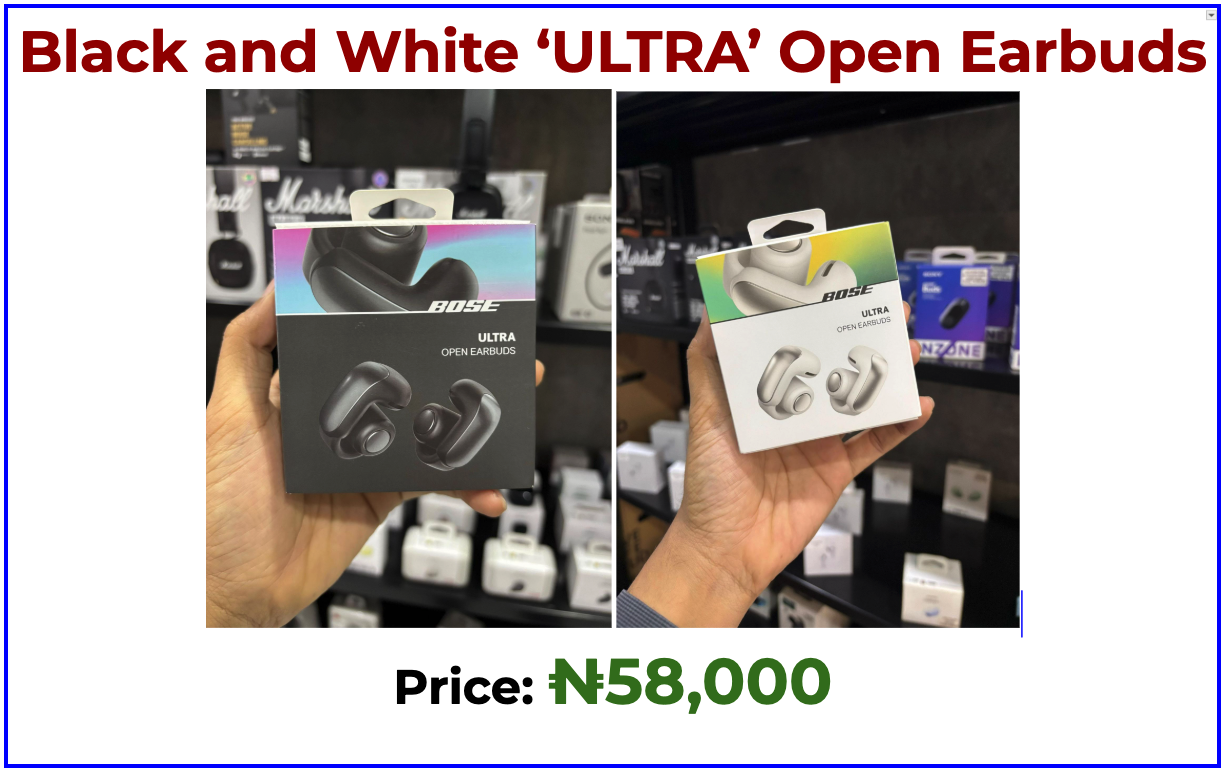 Black and White ‘ULTRA’ Open Earbuds