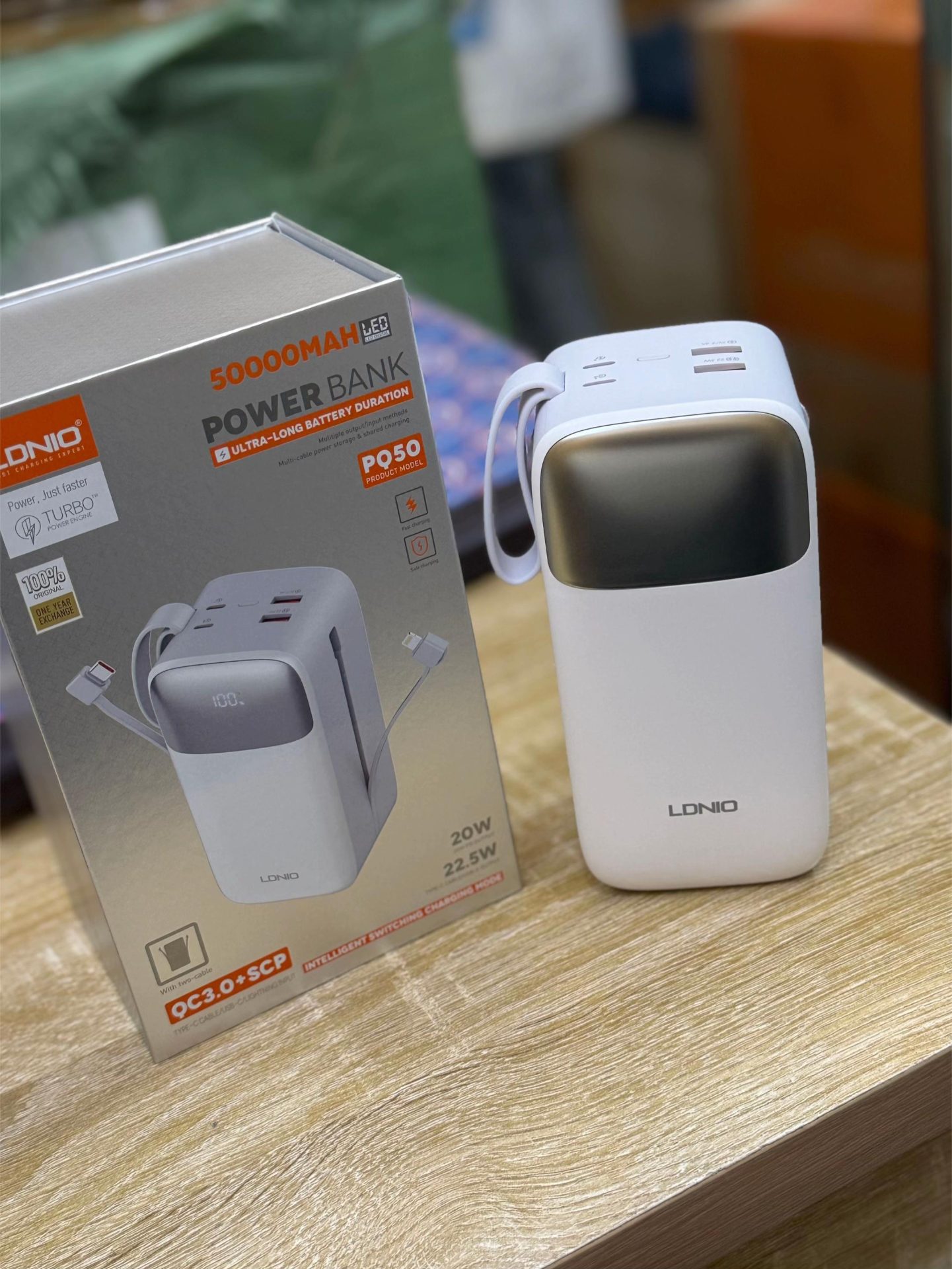 50,000mAh Power Bank - Long Lasting Battery.